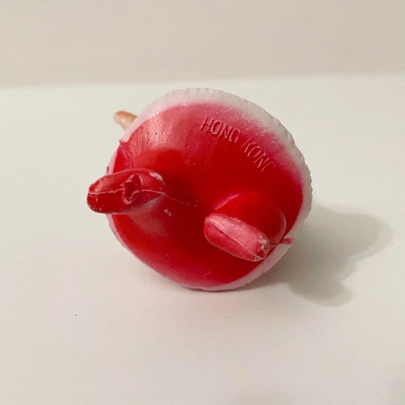 Vintage Mini Blow Mold Santa Christmas Ornament 3 Inch Tall Flaws - Picture 10 of 16